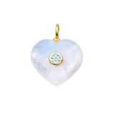 Harbor Moon Heart Charm