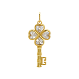 Clover Key Charm