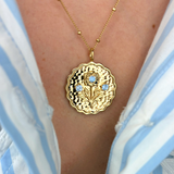 Poppy Pendant Hydrangea Blue